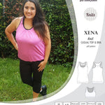 PDF Sewing pattern Sinclair Patterns S1040 Xena casual style racerback tank top and bra