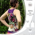 PDF Sewing pattern Sinclair Patterns S1040 Xena casual style racerback tank top and bra