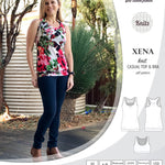 PDF Sewing pattern Sinclair Patterns S1040 Xena casual style racerback tank top and bra