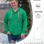 PDF sewing pattern Sinclair Patterns Classic shirt polo for men with collar or the hood