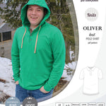 PDF sewing pattern Sinclair Patterns Classic shirt polo for men with collar or the hood