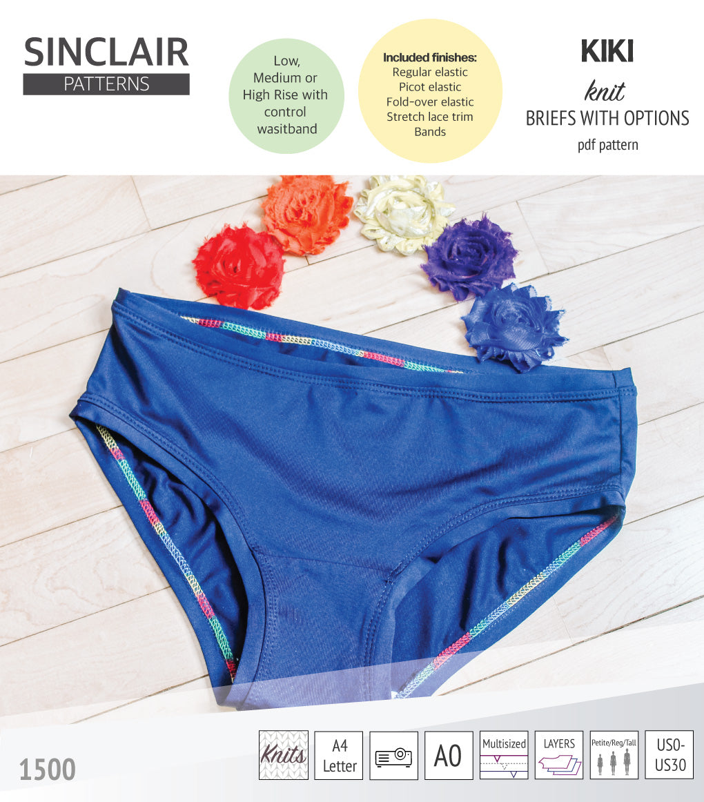 Kiki briefs / knickers / hipsters with low, medium and high rise ...