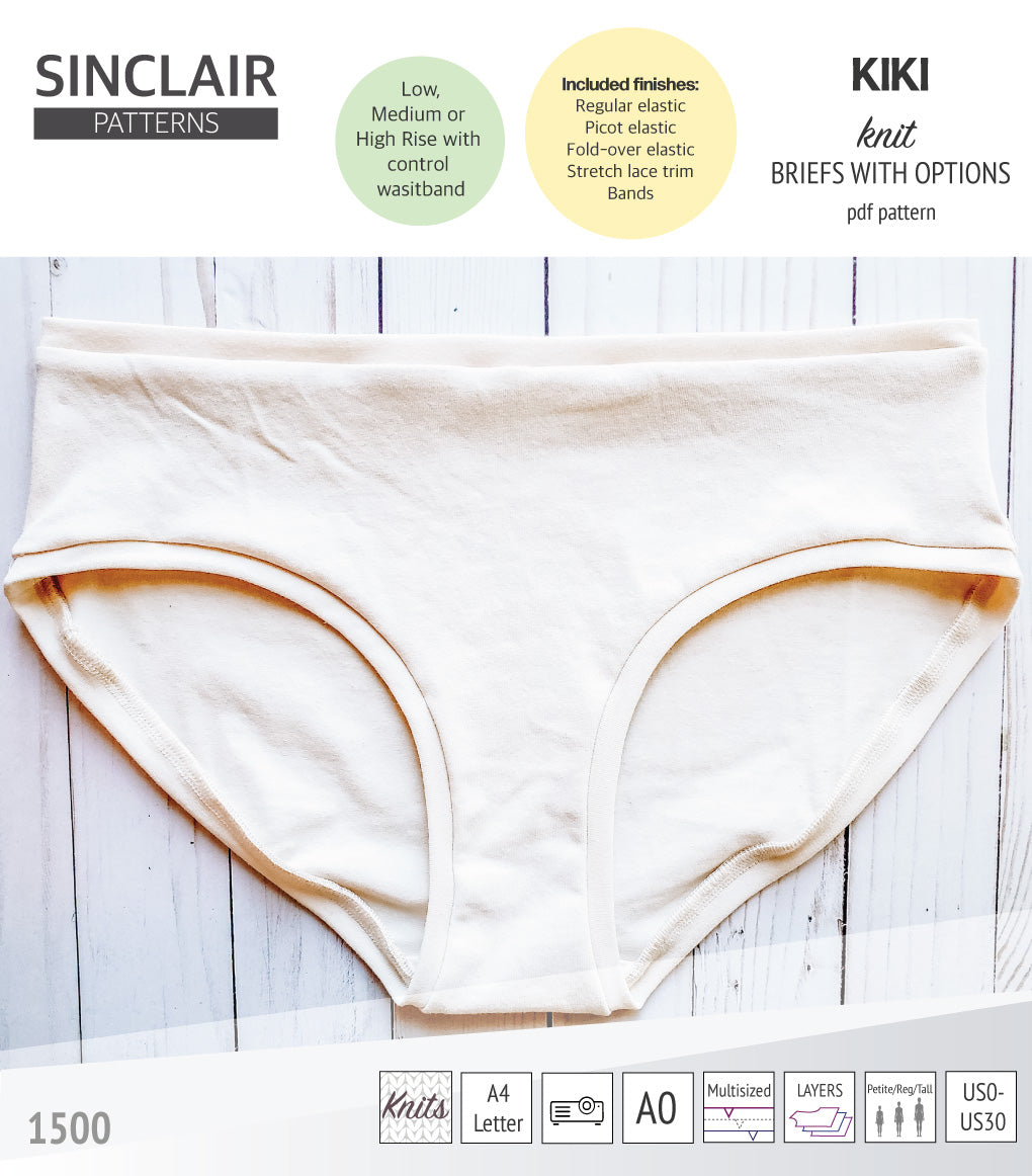 Kiki briefs / knickers / hipsters with low, medium and high rise ...
