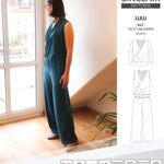 Sinclair Patterns Lulu faux wrap top, set and romper pdf sewing patterns for women